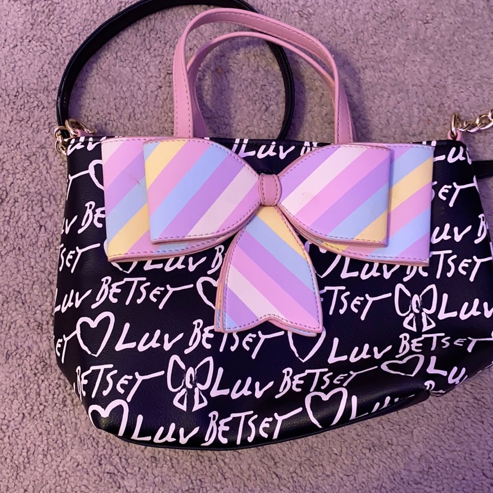 betsey johnson bow purse